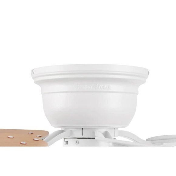 Harbor Breeze Centreville 42-in White Indoor Flush Mount Ceiling Fan with Light - Picture 5 of 6